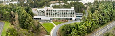 Aerial view of hotel