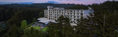 Aerial view of hotel