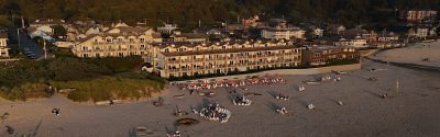 Aerial view of hotel